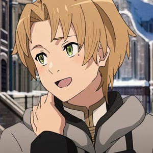 This is the Avatar Image for the Rudeus Greyrat (Mushoku Tensei) (RIN_E3 and Ov2 pretrain) AI Voice and Text to Speech Generator